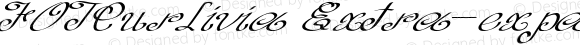 FOTCurlivia Extra-expanded Italic