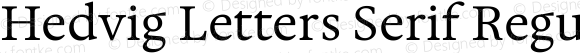 Hedvig Letters Serif Regular