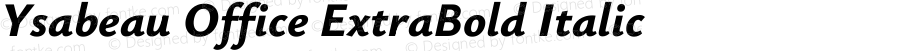 Ysabeau Office ExtraBold Italic