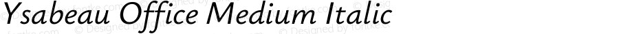 Ysabeau Office Medium Italic