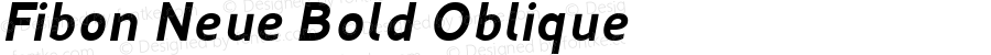 Fibon Neue Bold Oblique