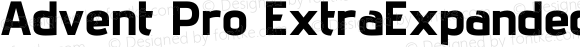 Advent Pro ExtraExpanded ExtraBold