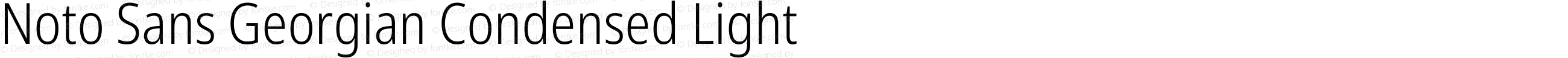 Noto Sans Georgian Condensed Light