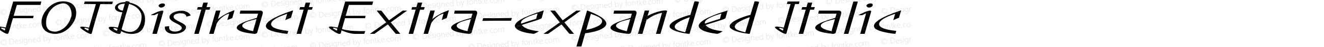 FOTDistract Extra-expanded Italic