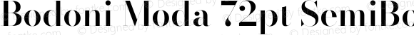 Bodoni Moda 72pt SemiBold