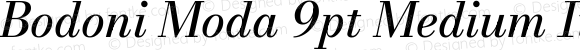 Bodoni Moda 9pt Medium Italic