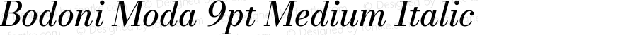 Bodoni Moda 9pt Medium Italic