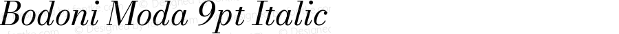 Bodoni Moda 9pt Italic