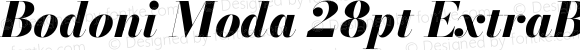 Bodoni Moda 28pt ExtraBold Italic
