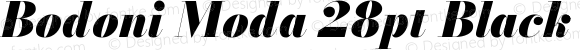 Bodoni Moda 28pt Black Italic