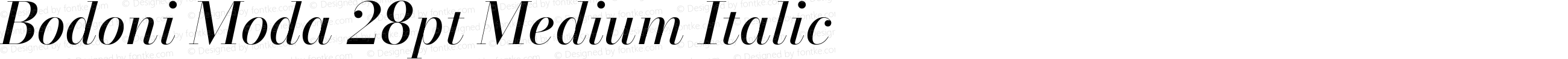 Bodoni Moda 28pt Medium Italic