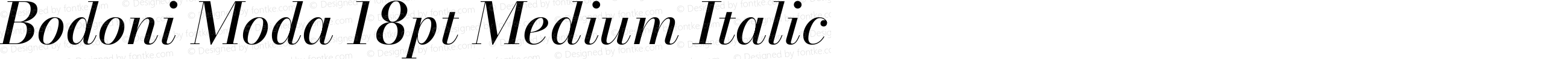 Bodoni Moda 18pt Medium Italic