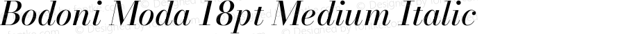 Bodoni Moda 18pt Medium Italic