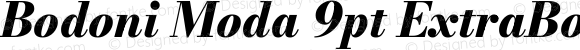 Bodoni Moda 9pt ExtraBold Italic