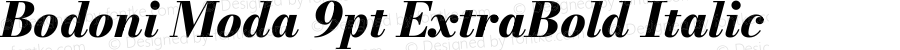 Bodoni Moda 9pt ExtraBold Italic