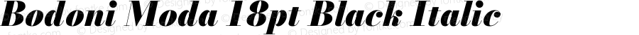 Bodoni Moda 18pt Black Italic