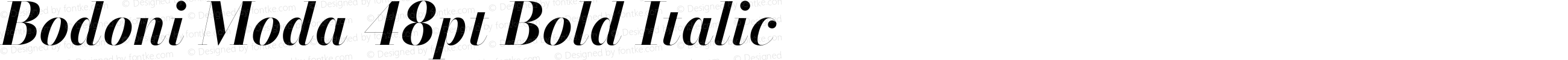 Bodoni Moda 48pt Bold Italic