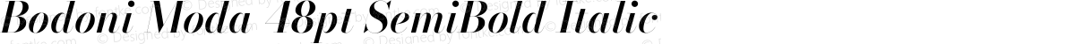Bodoni Moda 48pt SemiBold Italic