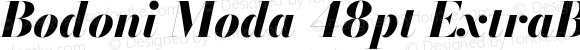 Bodoni Moda 48pt ExtraBold Italic