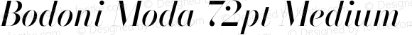 Bodoni Moda 72pt Medium Italic