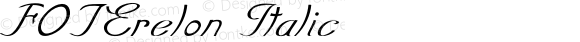 FOTErelon-Italic