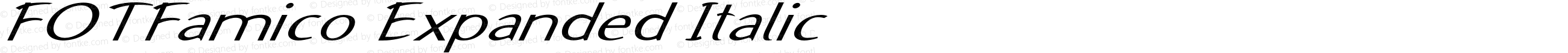 FOTFamico Expanded Italic