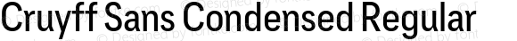 Cruyff Sans Condensed Regular