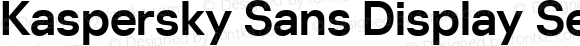 Kaspersky Sans Display SemiBold