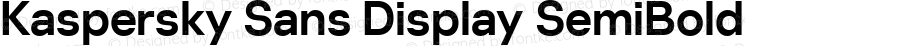Kaspersky Sans Display SemiBold
