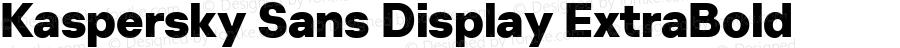 Kaspersky Sans Display ExtraBold