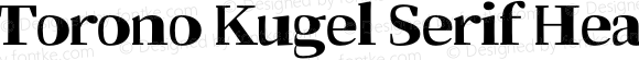 Torono Kugel Serif Heavy