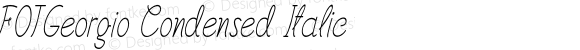 FOTGeorgio Condensed Italic