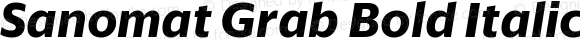 Sanomat Grab Bold Italic