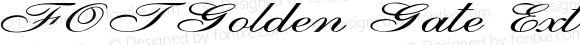 FOTGolden Gate Extra-expanded Italic