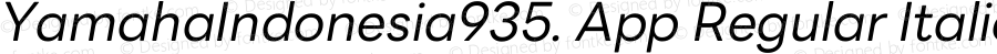 YamahaIndonesia935. App Regular Italic