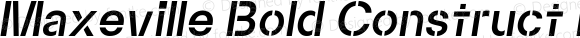 Maxeville Bold Construct Italic