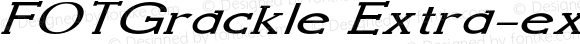 FOTGrackle Extra-expanded Italic