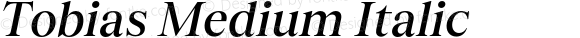 Tobias Medium Italic