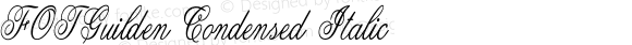 FOTGuilden Condensed Italic