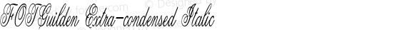 FOTGuilden Extra-condensed Italic