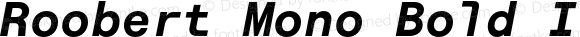 Roobert Mono Bold Italic