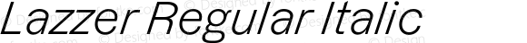 Lazzer Regular Italic