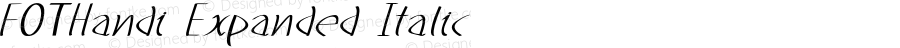 FOTHandi Expanded Italic