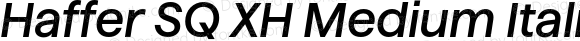 Haffer SQ XH Medium Italic