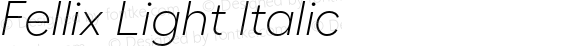 Fellix Light Italic