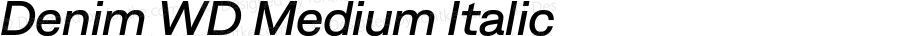 Denim WD Medium Italic