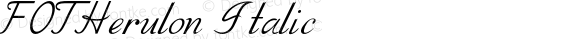 FOTHerulon-Italic