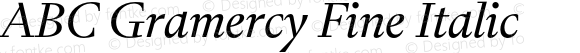 ABC Gramercy Fine Italic