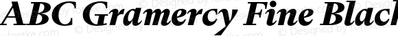 ABC Gramercy Fine Black Italic