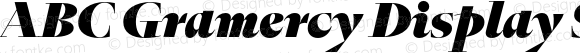 ABC Gramercy Display Super Italic